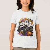 Spook in monstertruck Tri-Blend shirt (Voorkant)