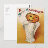 Spook Jack O Lantern Pompoen Kind Briefkaart (Voorkant / Achterkant)