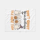 Spook je gevoelens niet over je mentale gezondheid fleece deken (Voorkant (Horizontaal))