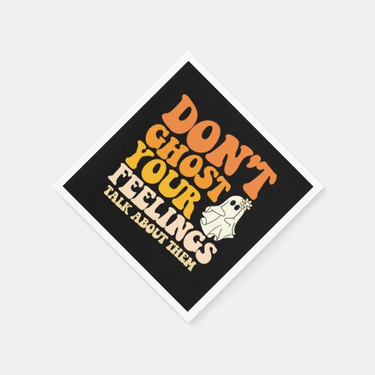 Spook je gevoelens niet over ze Halloween Servet (Hoek)