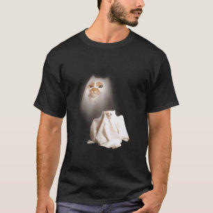 Spook Kitten Vintage Halloween Kat Grappige Meme C T-shirt