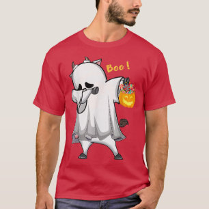 Spook Koe Grappige Boe Halloween Mannen Vrouwen Bo T-shirt