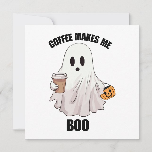 Spook Koffie Halloween Grappig  (Voorkant)