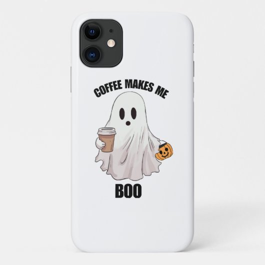 Spook Koffie Halloween Grappig Case-Mate iPhone Case (Achterkant)