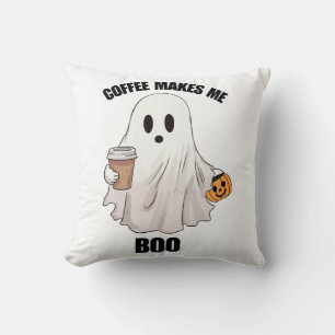 Spook Koffie Halloween Grappig  Kussen