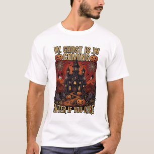 Spook komt Halloween Spokenhuis Pompoenen B T-shirt