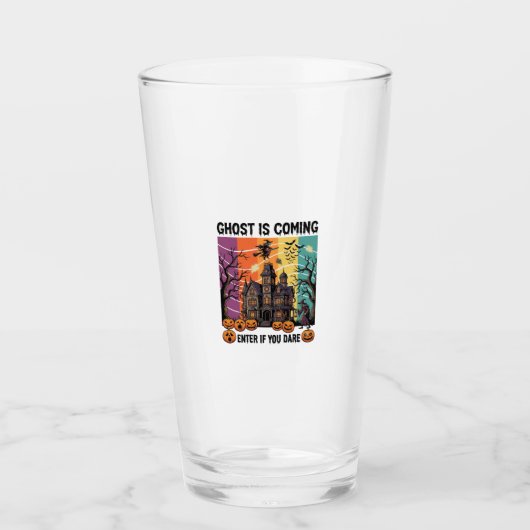 Spook komt Halloween-spookhuis Heksenpomp Glas (Voorkant)