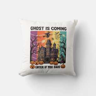 Spook komt Halloween-spookhuis Heksenpomp Kussen