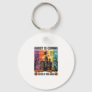 Spook komt Halloween-spookhuis Heksenpomp Sleutelhanger