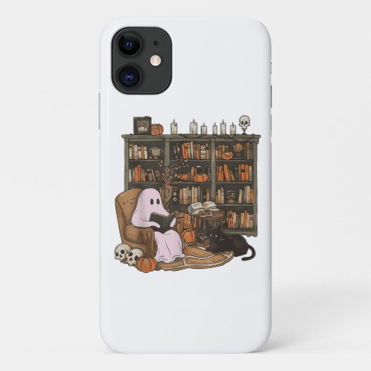 Spook leest boek Kattenliefhebber Halloween Case-Mate iPhone Case (Achterkant)