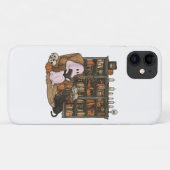 Spook leest boek Kattenliefhebber Halloween Case-Mate iPhone Case (Achterkant (horizontaal))