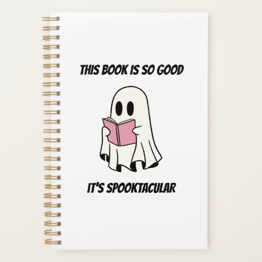 Spook leest een Halloween-boek grafisch Planner (Voorkant)