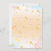 Spook, maanverlichte lucht, grillig Halloween-Baby Kaart (Achterkant)