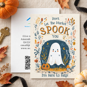 Spook Makelaar Opgezocht Door Marketing Feestdagenkaart
