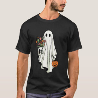 Spook met bloem Halloween bloemenkostuum SpOo T-shirt