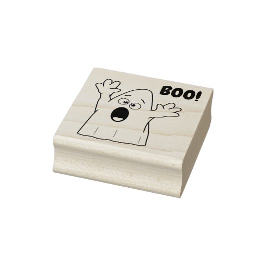 Spook met Boe Rubberstempel (Stempel)