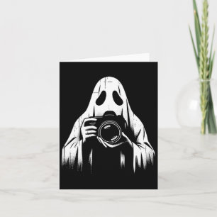 Spook met camera - griezelige fotografie Halloween Kaart