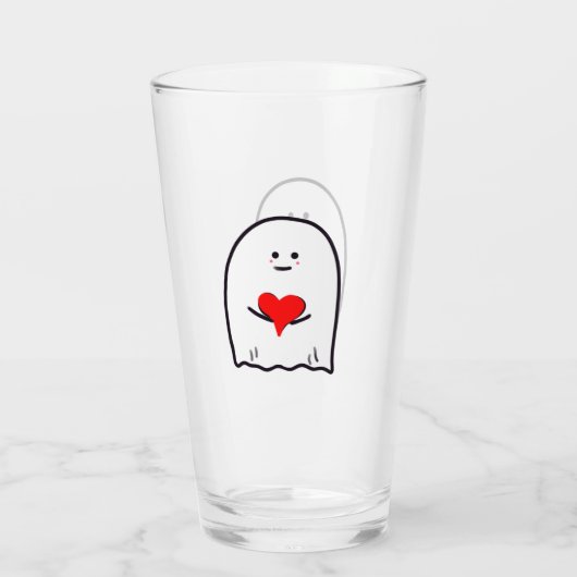 Spook met Hart Glas (Achterkant)