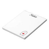 Spook met Hart Notitieblok (Linkerzijde)