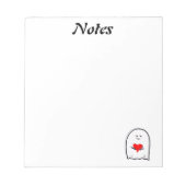 Spook met Hart Notitieblok (Voorkant)