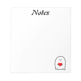 Spook met Hart Notitieblok