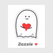 Spook met Hart Sticker (Vel)