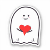 Spook met Hart Sticker (Voorkant)