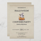 Spook met Jack-O' Lanterns  Halloween Kaart (Voorkant / Achterkant)