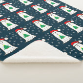 Spook met Kerstboom Sherpa Deken (3/4)