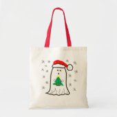 Spook met Kerstboom Tote Bag (Voorkant)