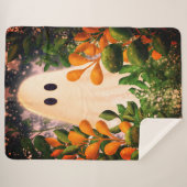 Spook met Planten Sherpa Deken (Voorkant (horizontaal))