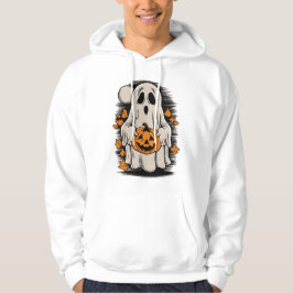 Spook met pompoen, Halloween Mannen Hoodie