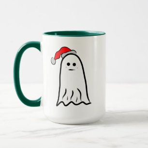 Spook met Santa Hat Mok