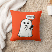 Spook met telefoon "Wat?" Sierkussens Kussen (Deken)