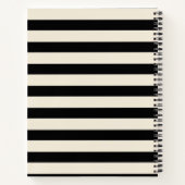 Spook met Zonnebloemen & Naam Whimsical Halloween Notitieboek (Achterkant)