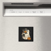 Spook Miniature Schnauzer Hond Halloween Magneet (Insitu (Vaatwasser))