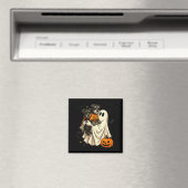 Spook Miniature Schnauzer Hond Halloween  Magneet (Insitu (Vaatwasser))