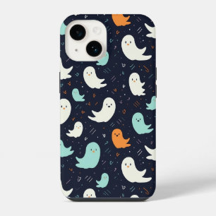 Spook modern Halloween patroon iPhone 14 Hoesje