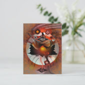 Spook moon briefkaart (Staand voorkant)