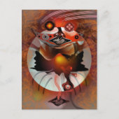 Spook moon briefkaart (Voorkant)