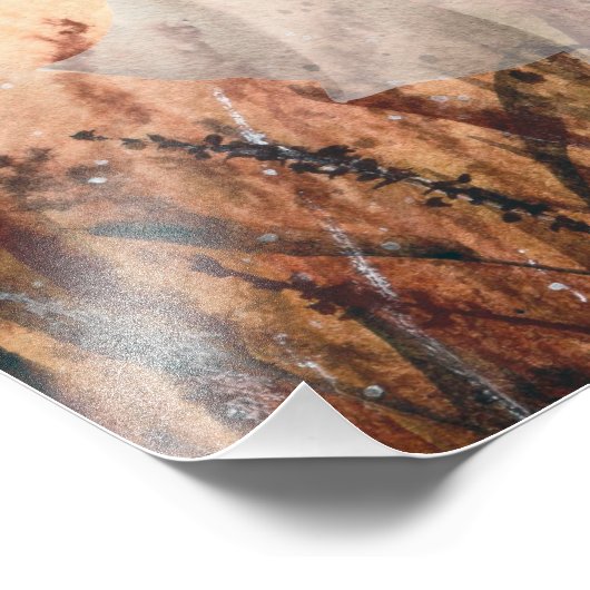 Spook op de weide foto afdruk (Hoek)