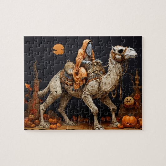 Spook op een kameel legpuzzel (Horizontaal)