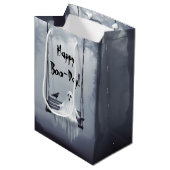 Spook op een schommel met Raven Medium Cadeauzakje (Voorkant Gekanteld)