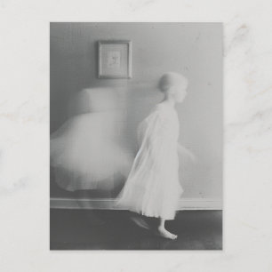 Spook op film vintage fotografie briefkaart