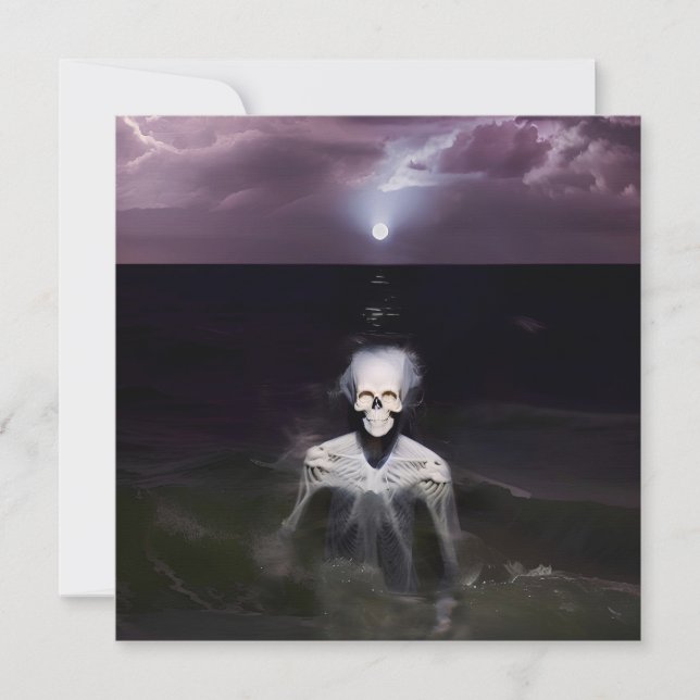 Spook op Zee - Olie Schilderij (Voorkant)