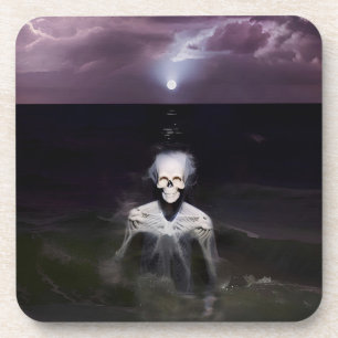 Spook op Zee - Olie Schilderij Bier Onderzetter