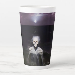 Spook op Zee - Olie Schilderij Latte Mok
