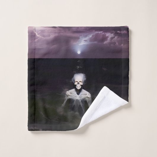 Spook op Zee - Olie Schilderij Washandje (Wasdoekje)
