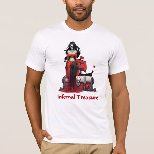 spook piraat meisje t-shirt (Voorkant)