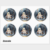Spook Play Bewaar De Datum Ronde Sticker (Vel)